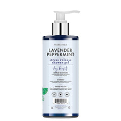 PHARM TO TABLE Stress Release lavender peppermint gel lather close-up highlighting texture