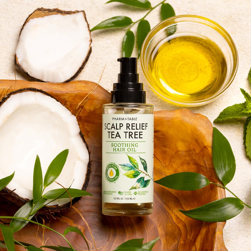 Ingredients of PHARM TO TABLE Tea Tree Oil with mint and vitamin E