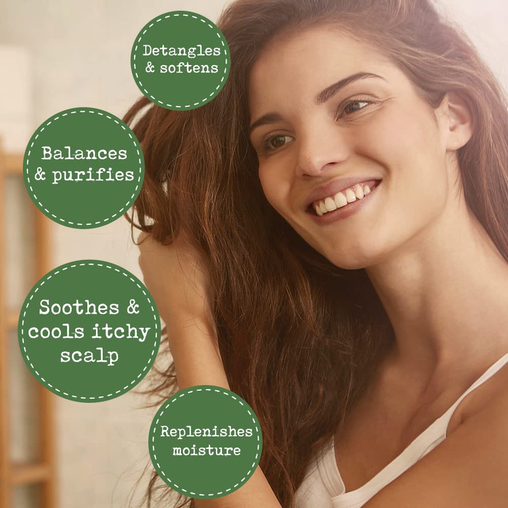 PHARM TO TABLE tea tree oil soothing scalp relief without residue.