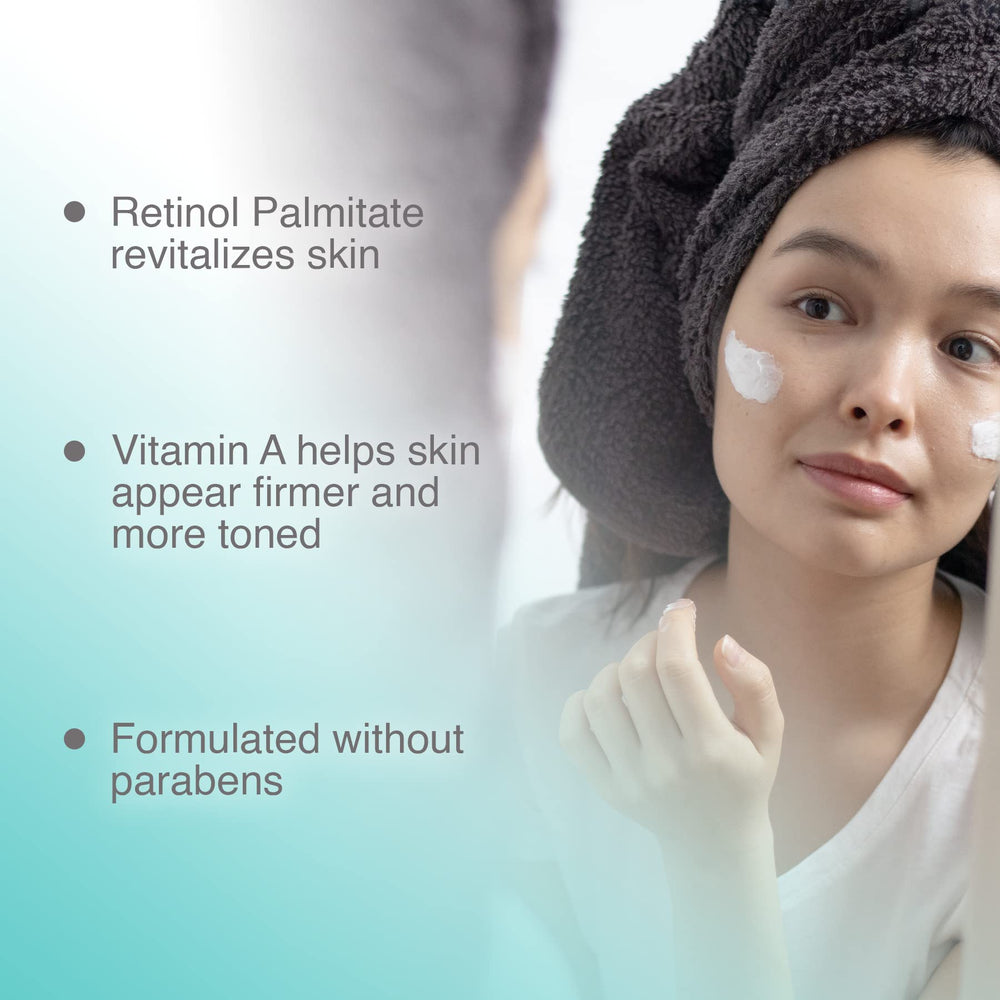 Pharmagel Hydracrème applied to face and neck in routine.