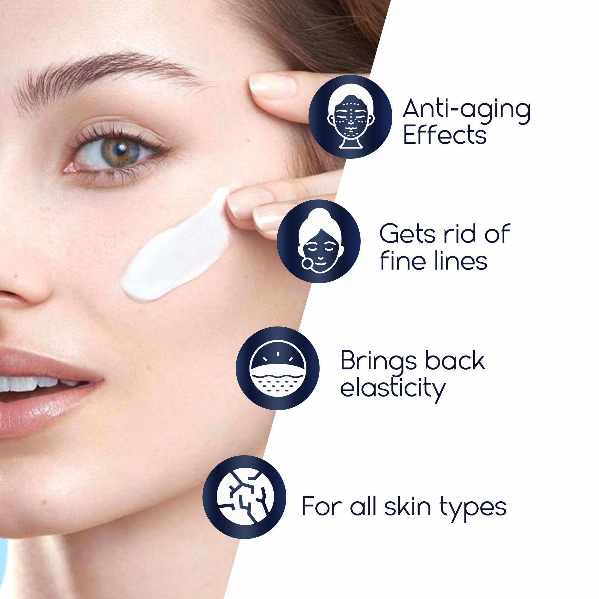 Pharmlitalia Hyaluronic acid moisturizer application demonstrates quick absorption