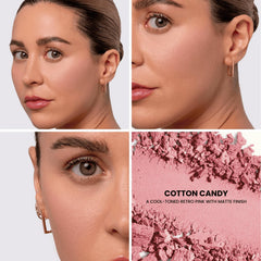 Phase Zero blush pigment swatch on arm demonstrates buildable color payoff.