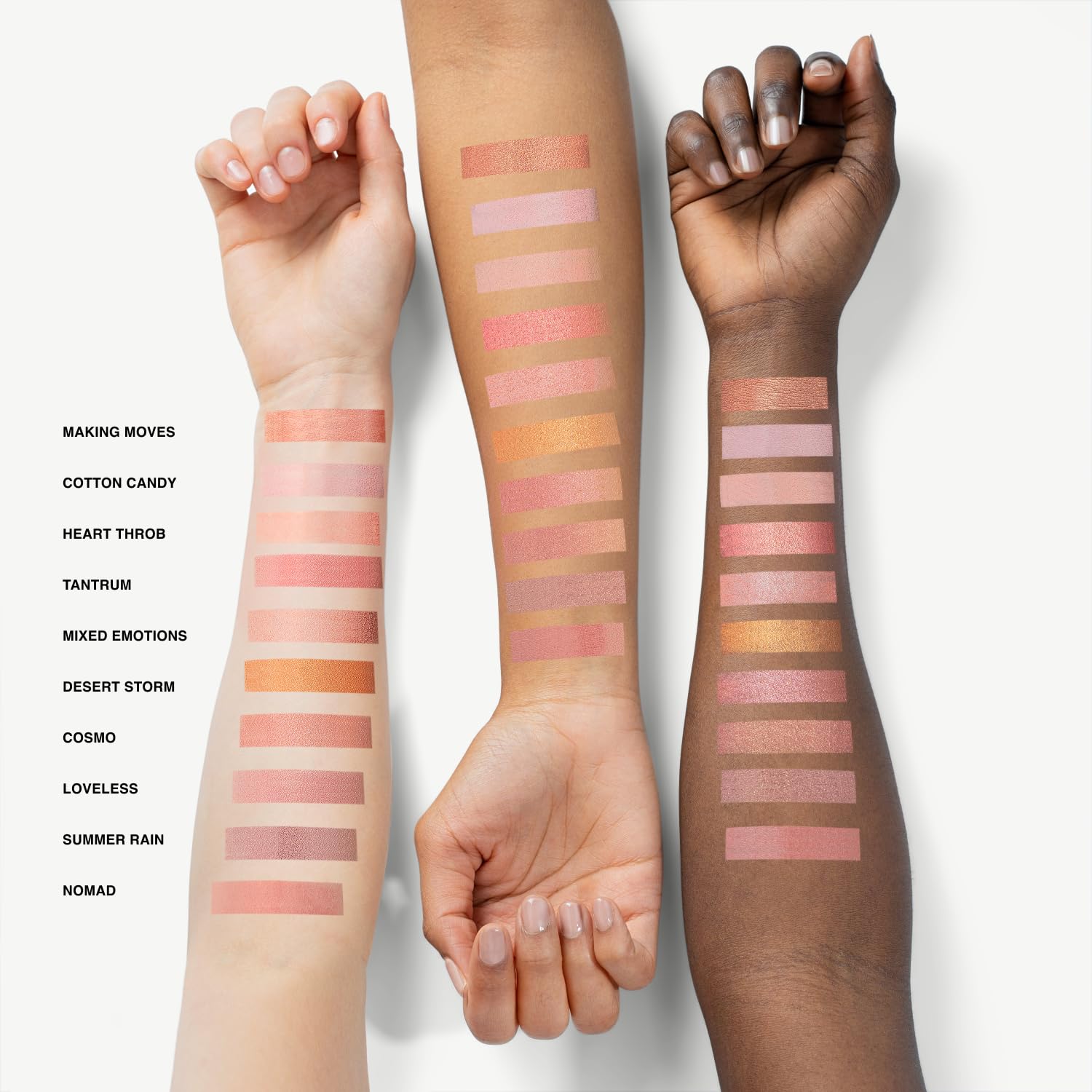 Phase Zero Cosmo matte finish powder delivers lasting color.