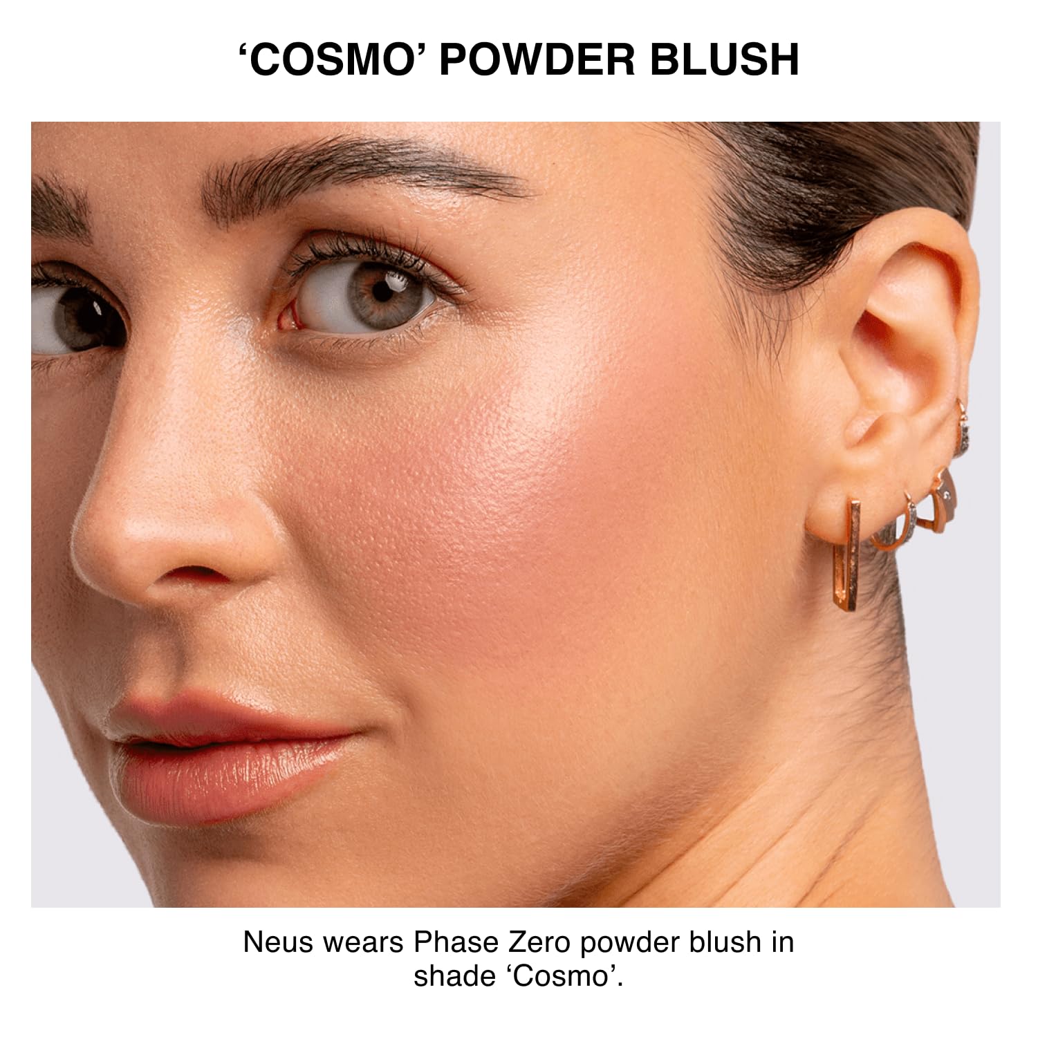 Phase Zero Cosmo travel compact design for on-the-go touch-ups.