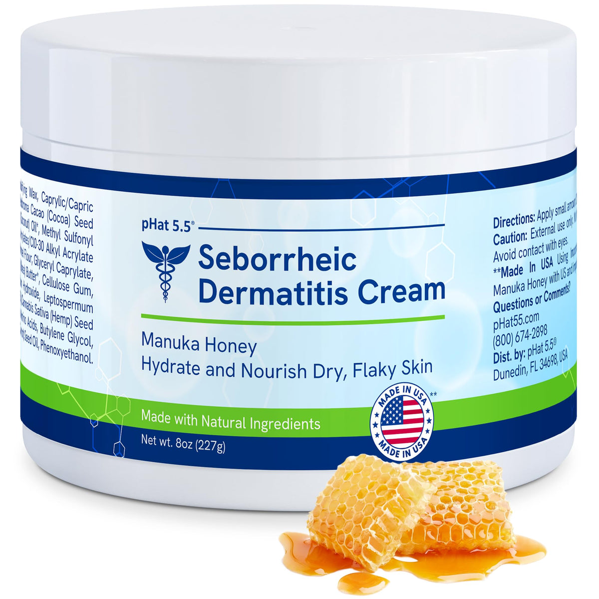 Phat 5.5 Nourishing Anti-Itch Cream bottle for dry skin relief.