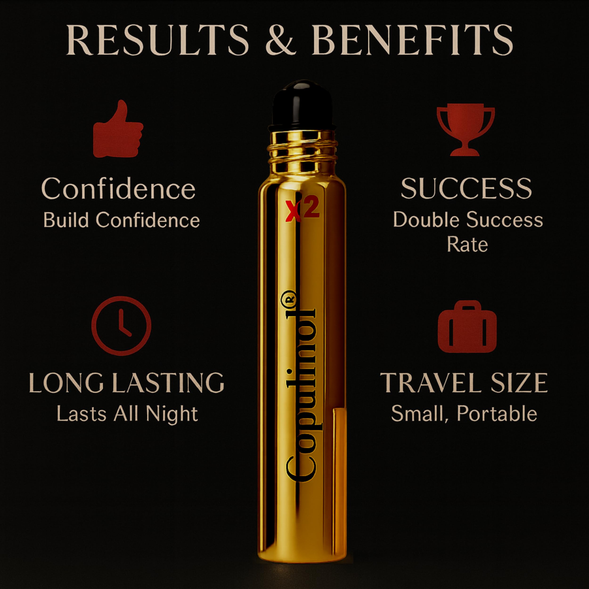 Pherolec Global COPULINOL X2 rolled-on on wrist demonstrates subtle, lasting aroma.