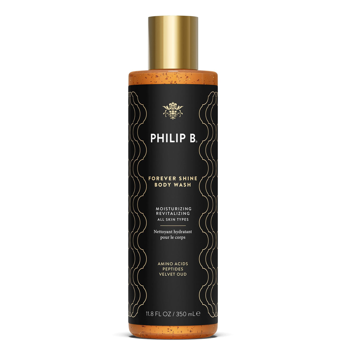 PHILIP B Forever Shine body wash bottle for a luxurious cleanse and subtle hydration.