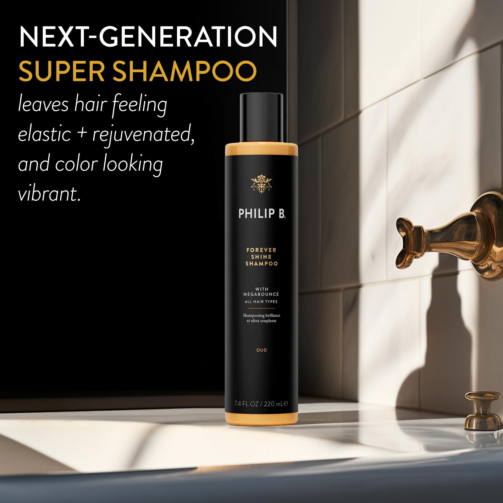 Creamy lather in hand ready to cleanse and smooth frizz