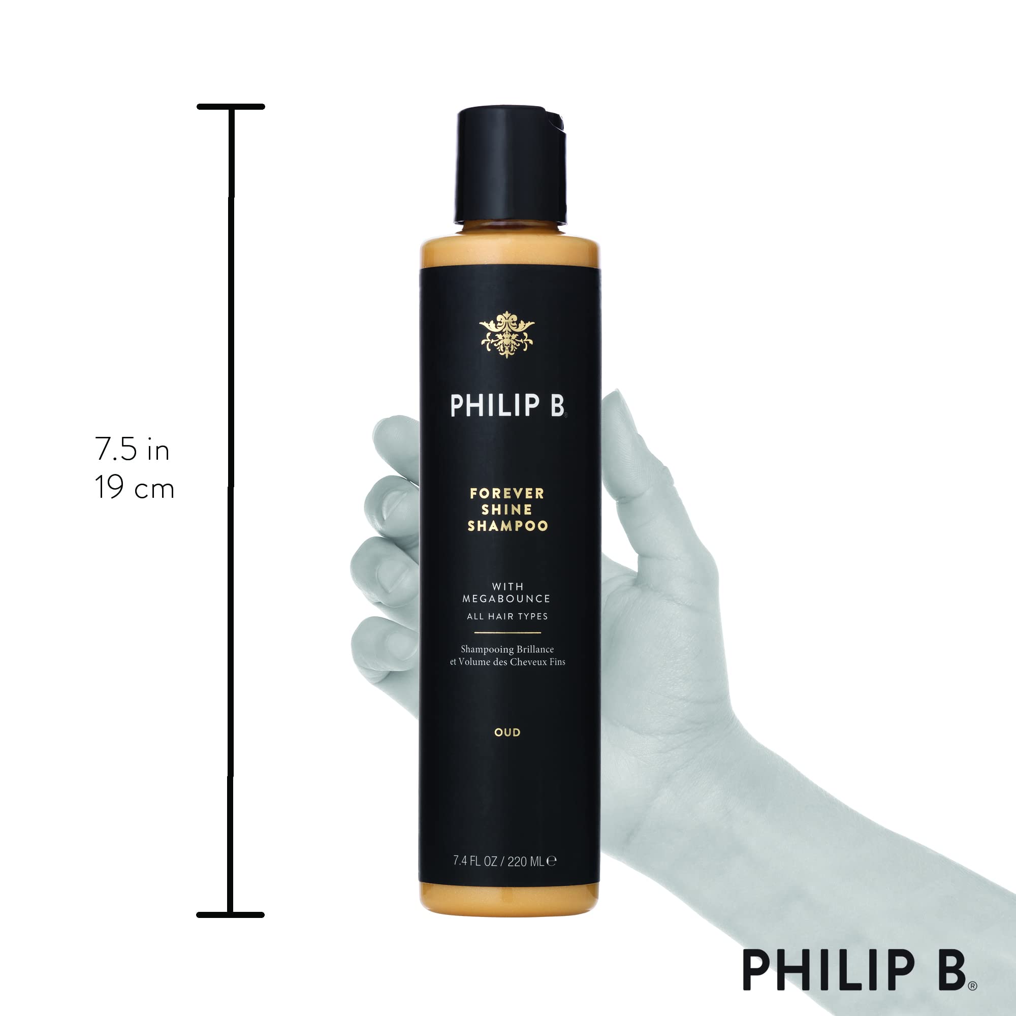 Vegan and cruelty-free PHILIP B packaging and ethos