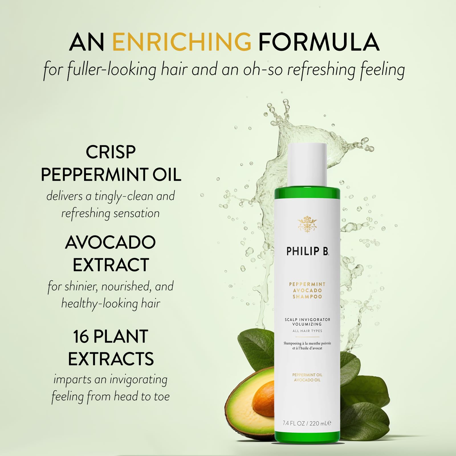 PHILIP B Peppermint Avocado Kit packaging highlighting comprehensive scalp care
