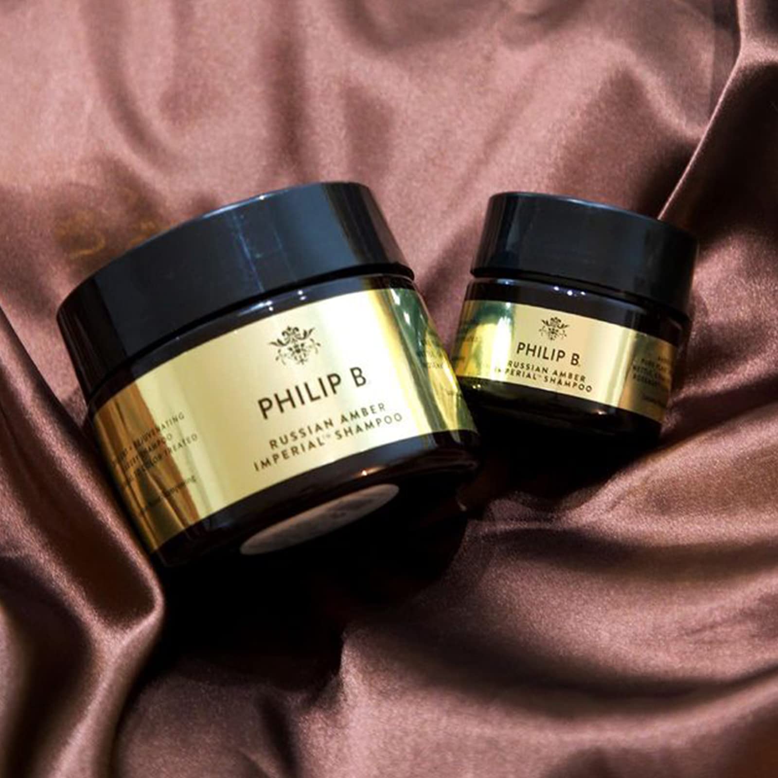 PHILIP B shampoo on wet hair during shower
