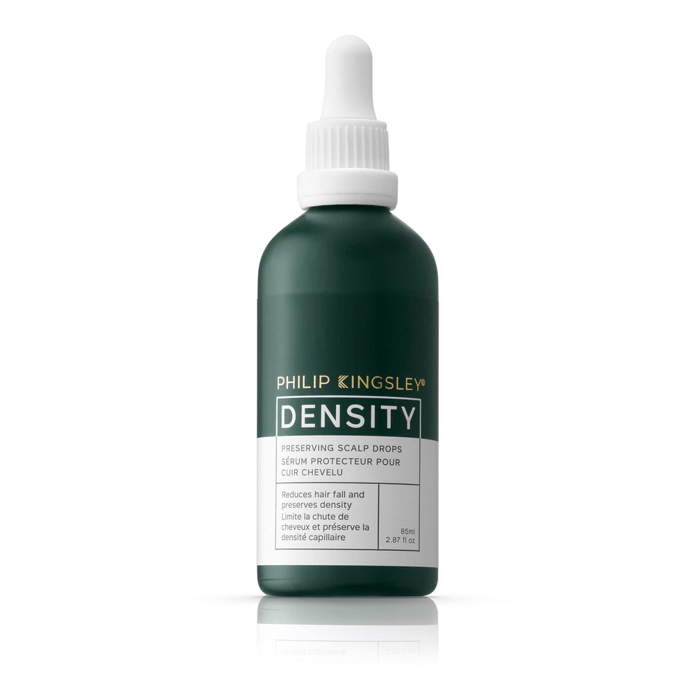 Philip Kingsley Density Preserving Serum bottle for scalp care and thinning hair.