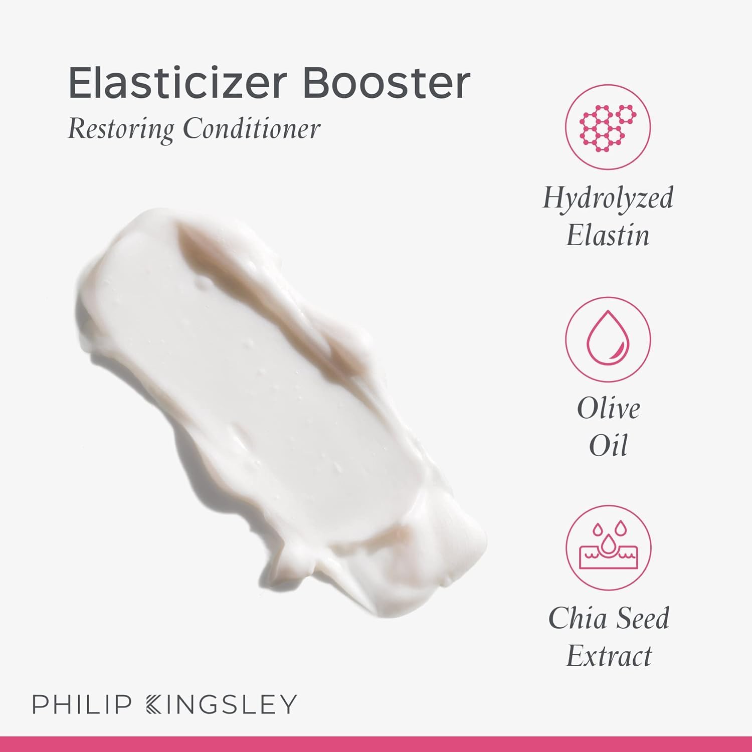 PHILIP KINGSLEY Elasticized Booster closeup highlights creamy texture for easy application.