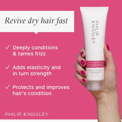 PHILIP KINGSLEY Elasticized Booster hair-application scene shows boost and shine.