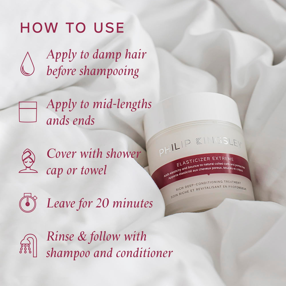 Post-wash Elasticizer results show smoother texture and shine
