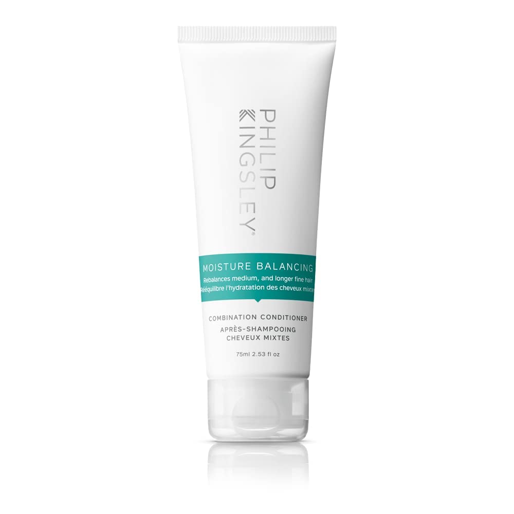 PHILIP KINGSLEY Moisture Balancing Conditioner bottle for hydrated, shiny hair.