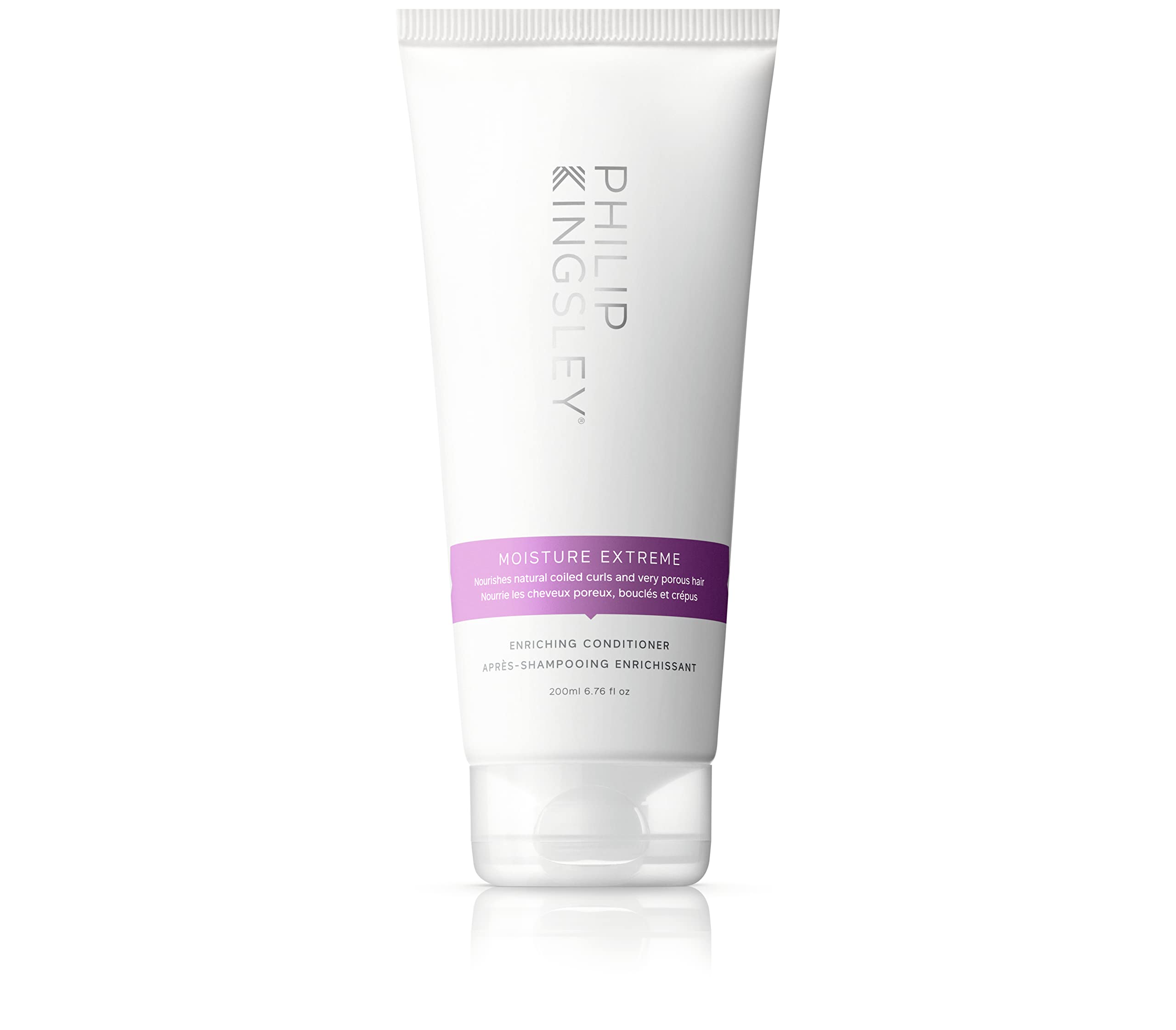 PHILIP KINGSLEY Moisture Extreme bottle displaying deep hydration and detangling benefits