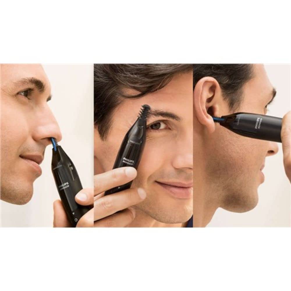 Philips Norelco NT1715 ergonomic grip provides comfortable handling during grooming.