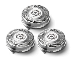 Philips Norelco replacement heads closeup for PT720 showing blades for a smoother shave