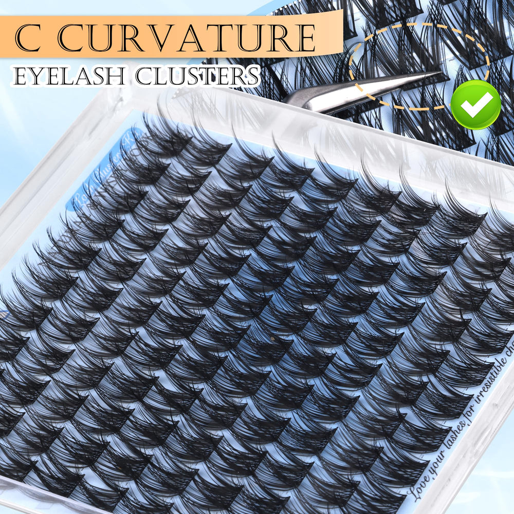 PHKERATA daily wear lash clusters for work or events
