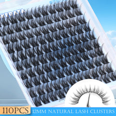 PHKERATA natural lift 12mm lashes showing subtle curl and opening eyes