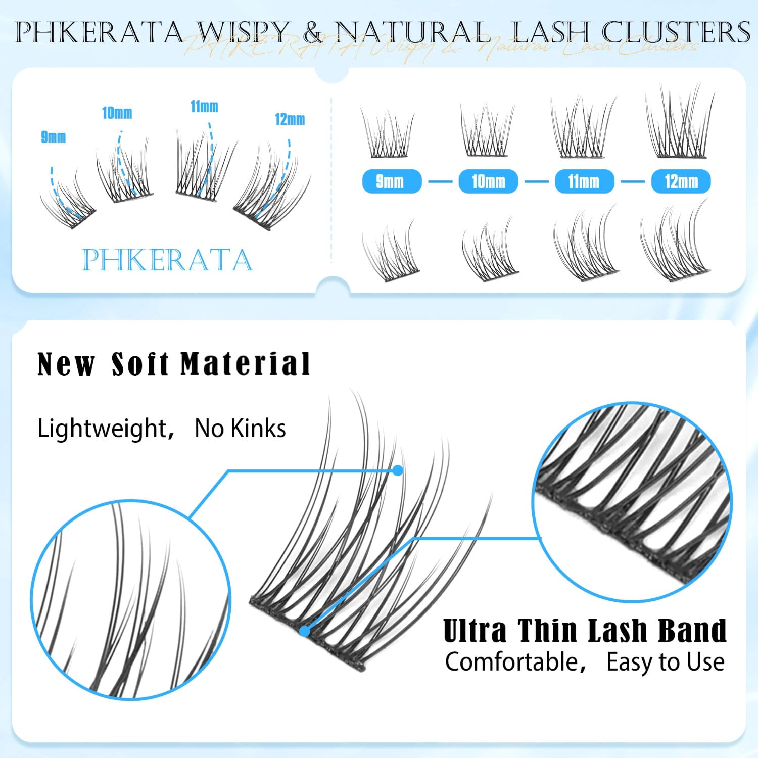 PHKERATA precision tweezers for precise lash placement