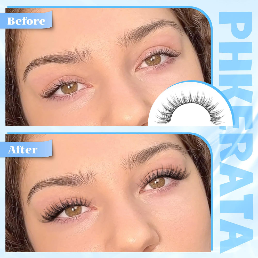 PHKERATA soft-band lashes providing all-day comfort.