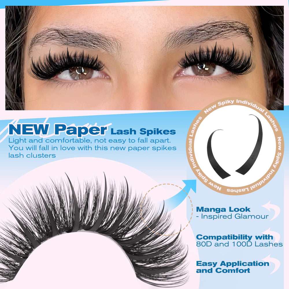 PHKERATA soft fibers lashes flexible, reusable extensions.