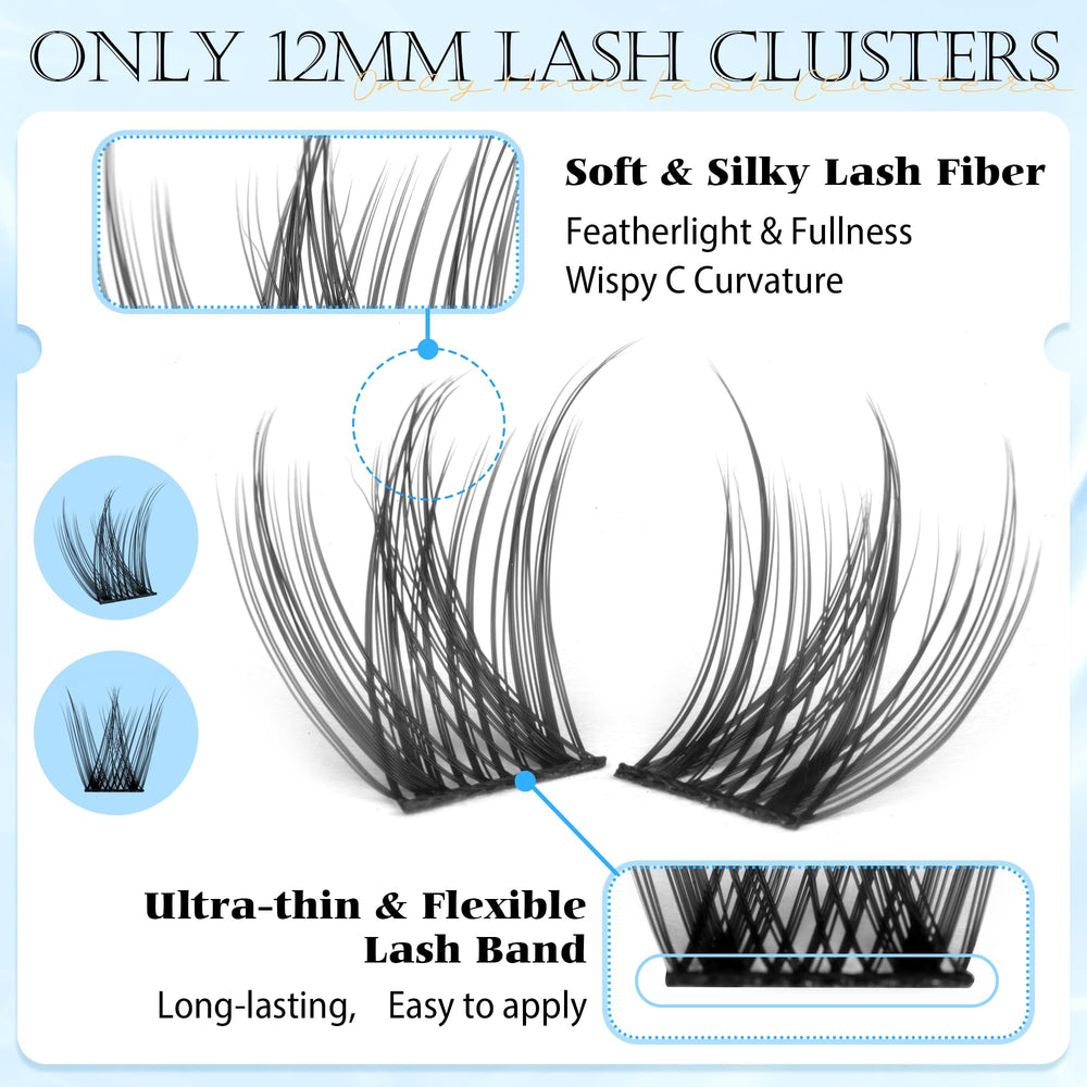 PHKERATA soft lash band close-up for seamless blending with natural lashes