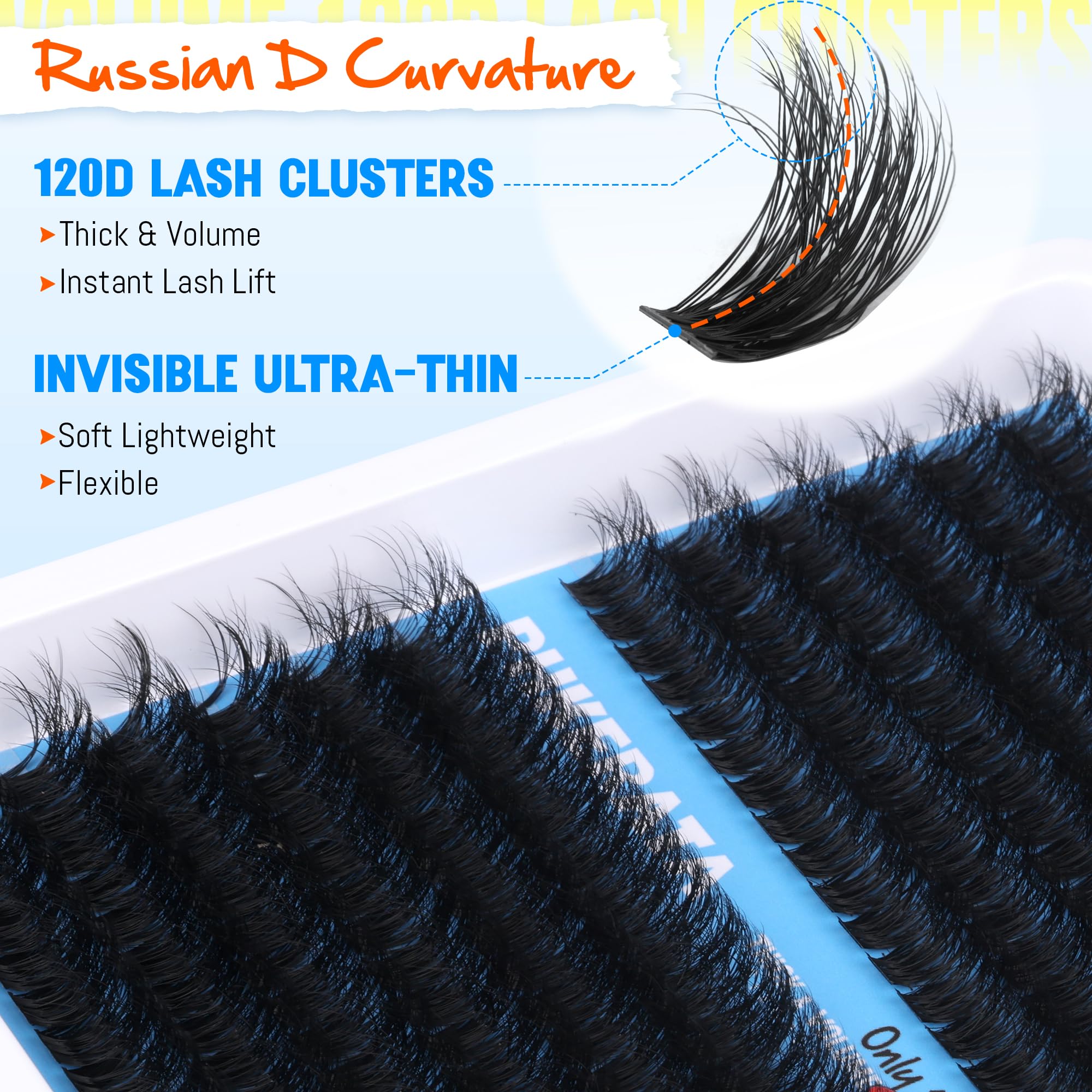 PHKERATA wispy lash clusters deliver fuller lash line