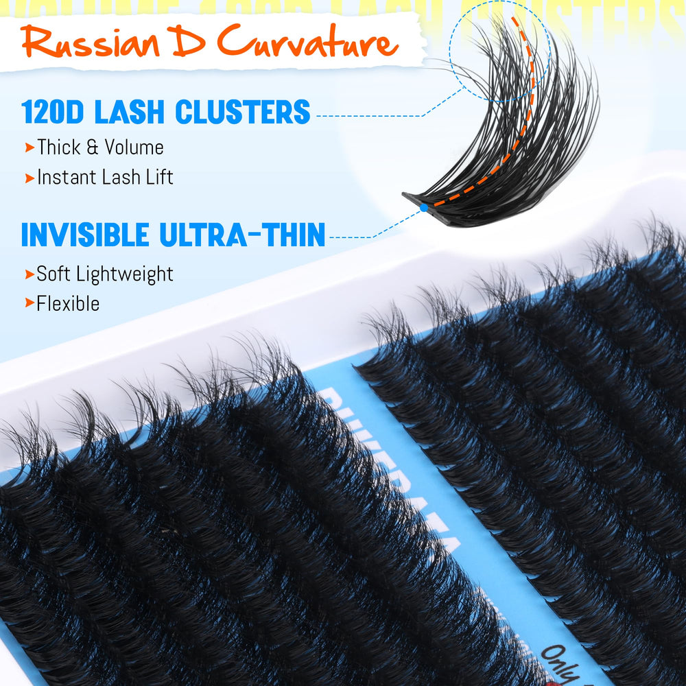 PHKERATA wispy lash clusters deliver fuller lash line