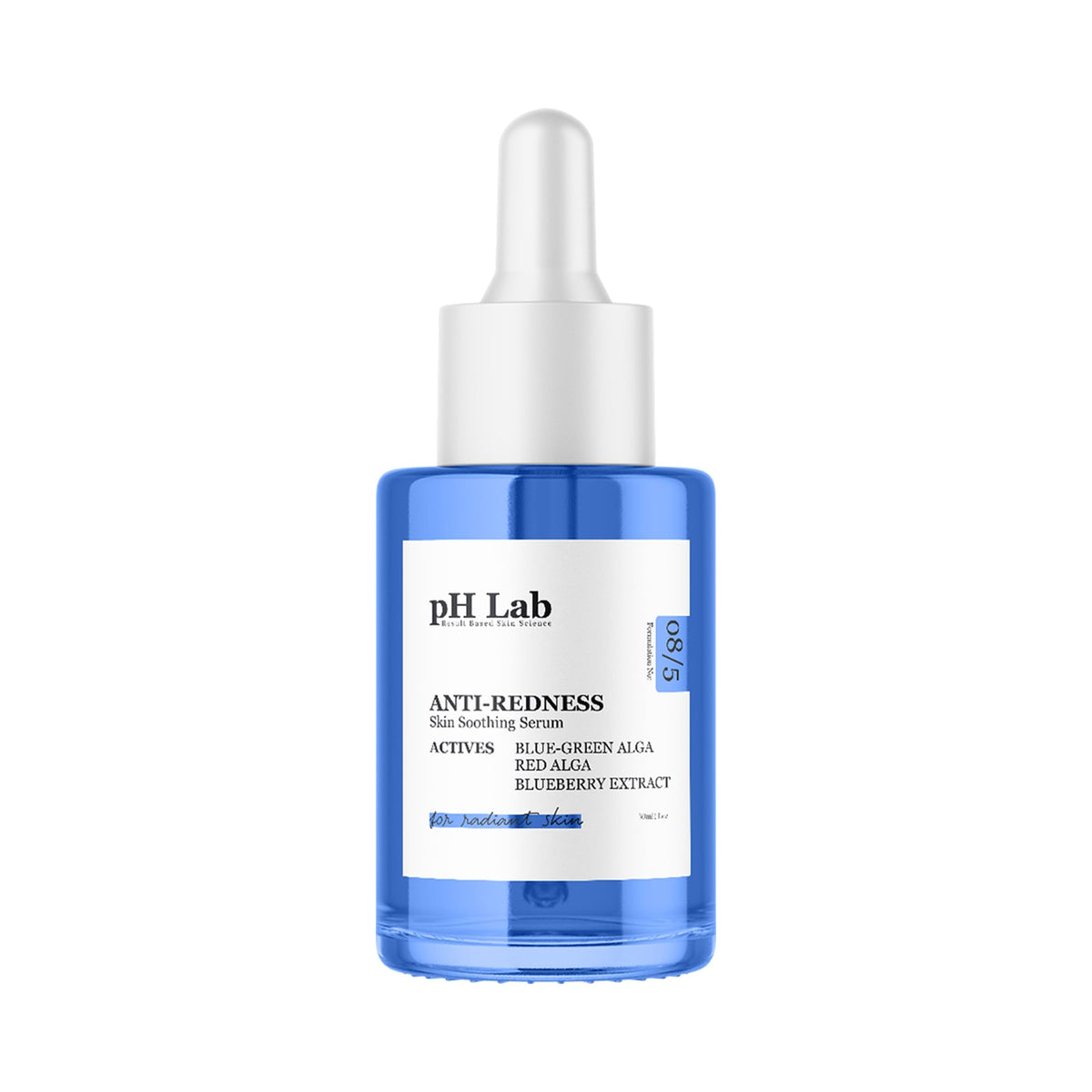 PhLab Anti Redness Serum bottle front promotes calm, even skin tone.