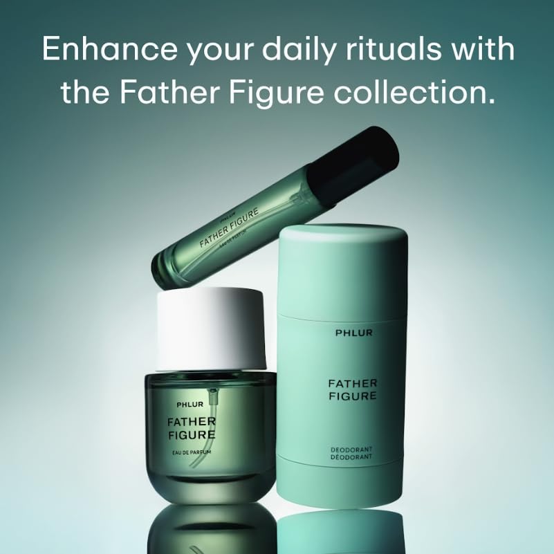 PHLUR Father Figure carry-on friendly perfume for trips and gym bags.