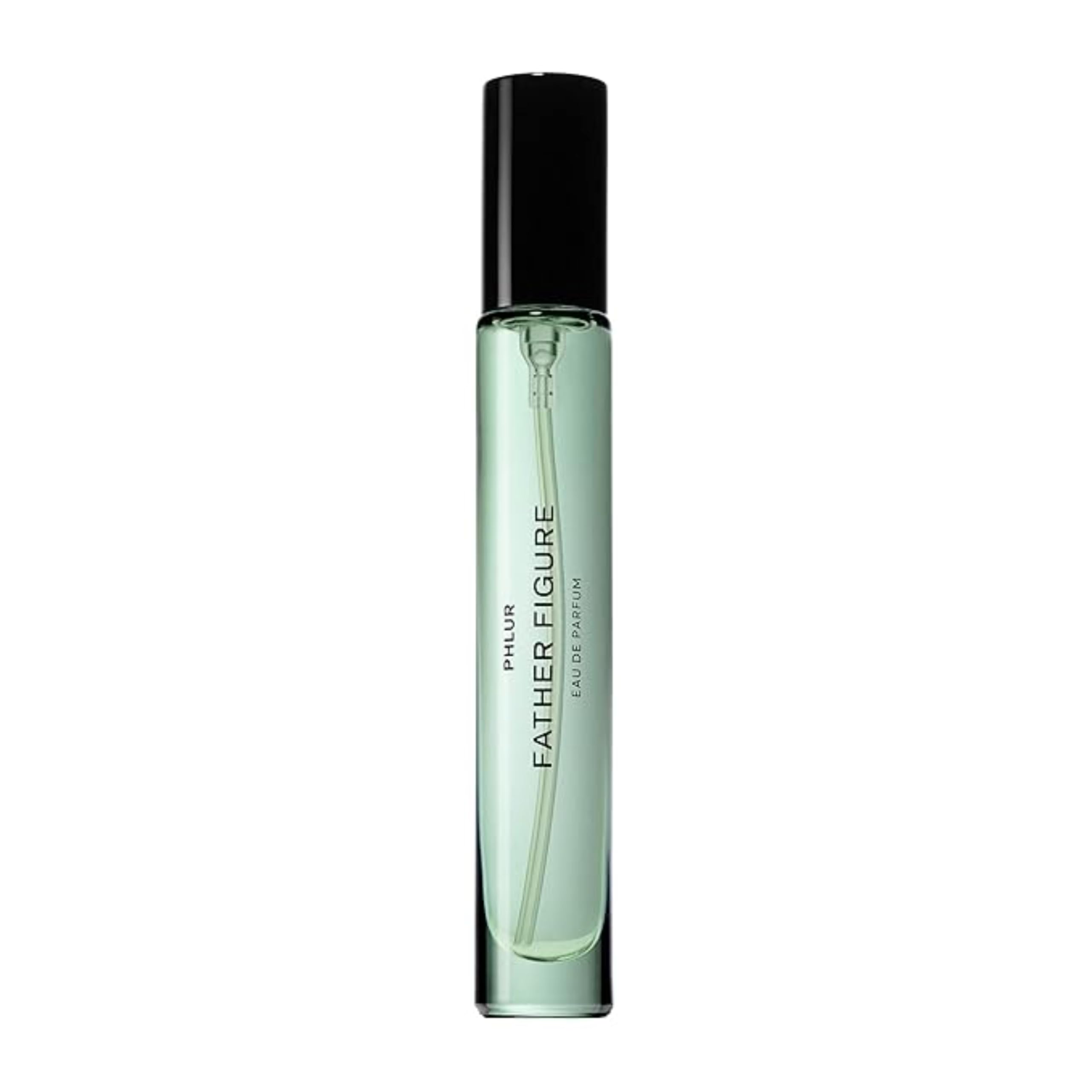 PHLUR Father Figure travel-size bottle for on-the-go fragrance moments.