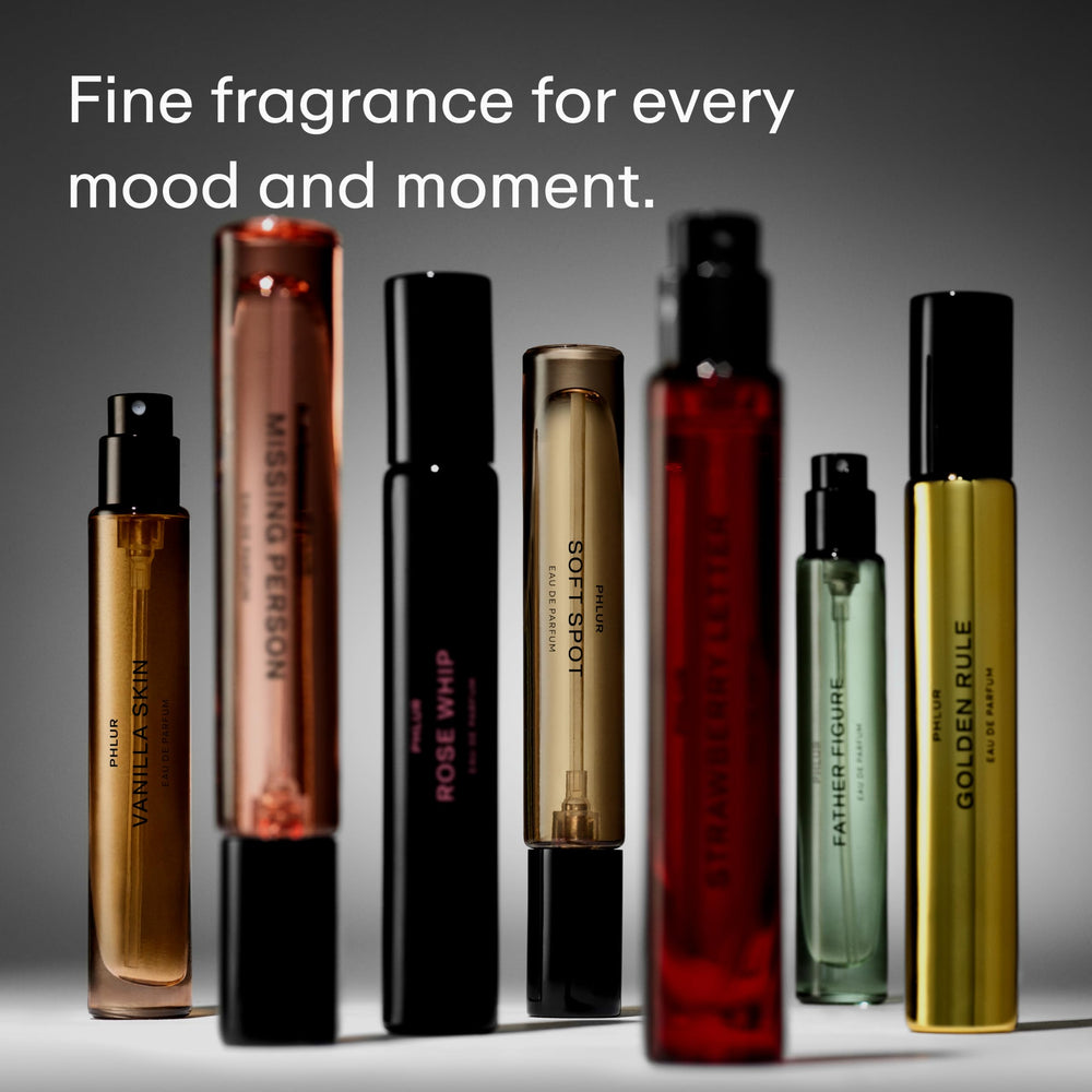 PHLUR Golden Rule master perfumer craft label on the bottle