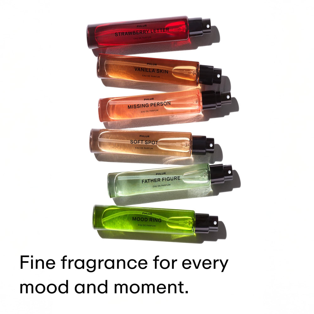 PHLUR Missing Person packaging box suitable for gifting and display.