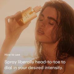 PHLUR Peach Skin Body Mist label details reveal ingredient transparency.
