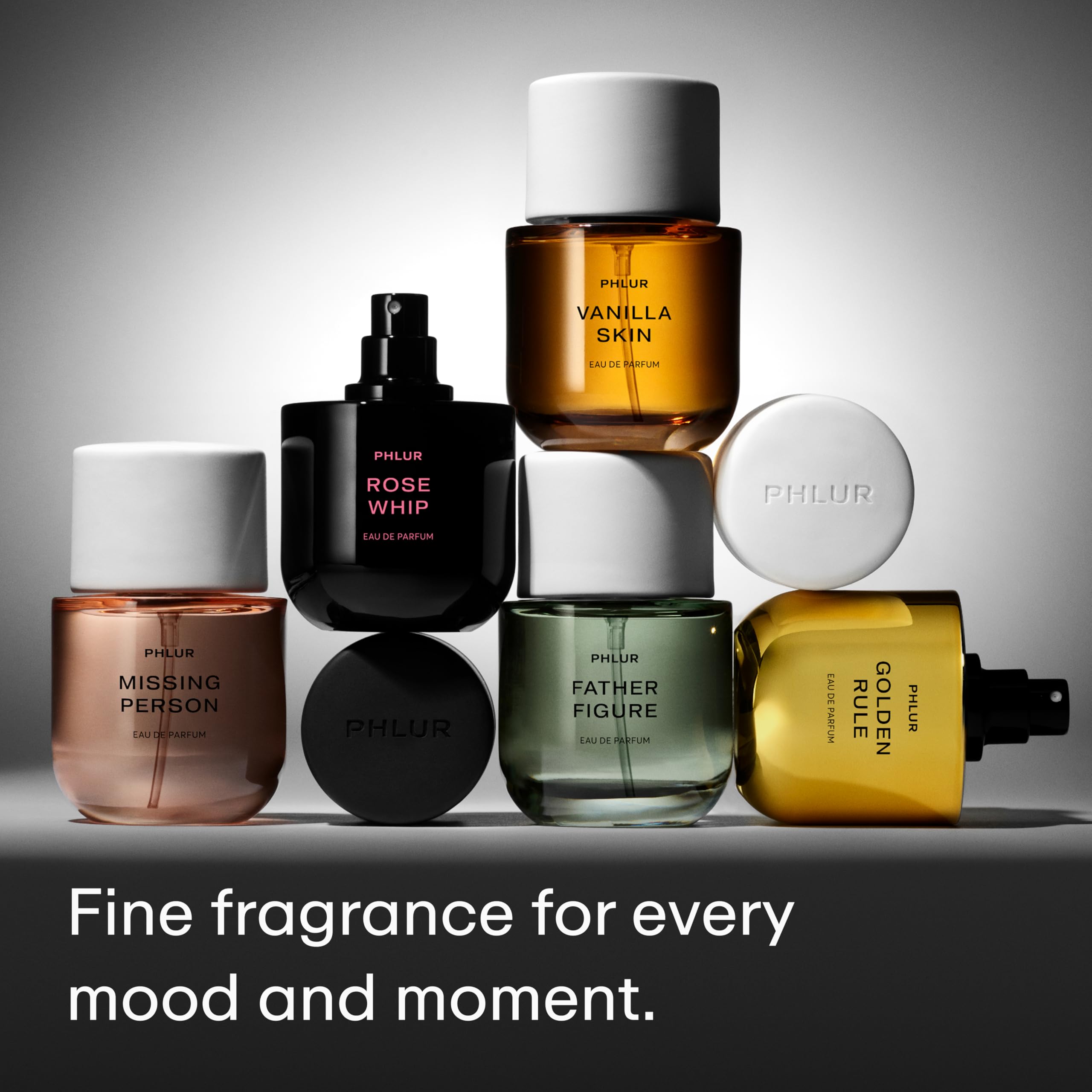 PHLUR Rose Whip amber and cashmere wood base anchors the scent with a velvety finish.