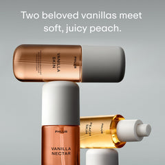 PHLUR Vanilla Skin bottle close up shows creamy vanilla notes