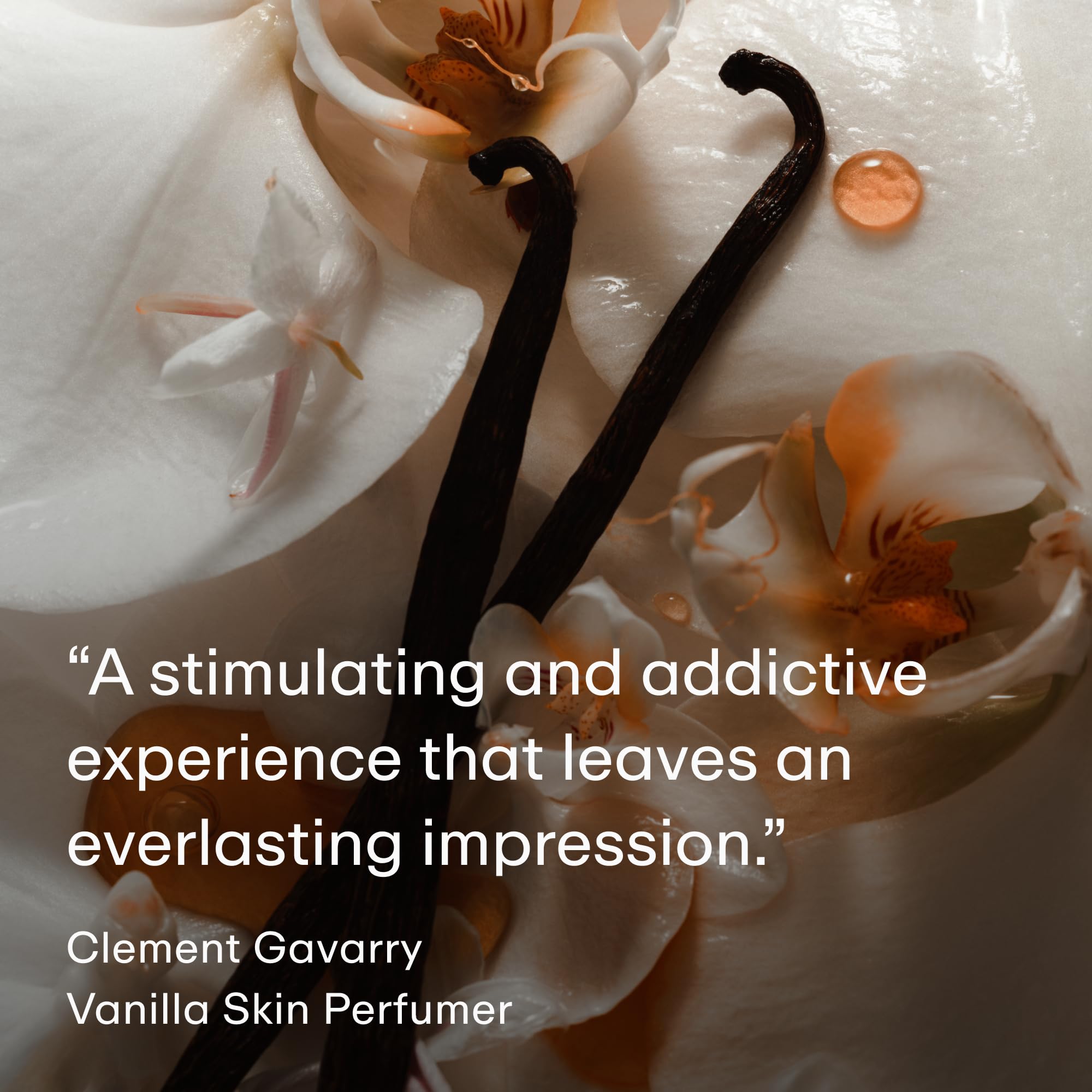 PHLUR Vanilla Skin cap closeup emphasizes luxe packaging.