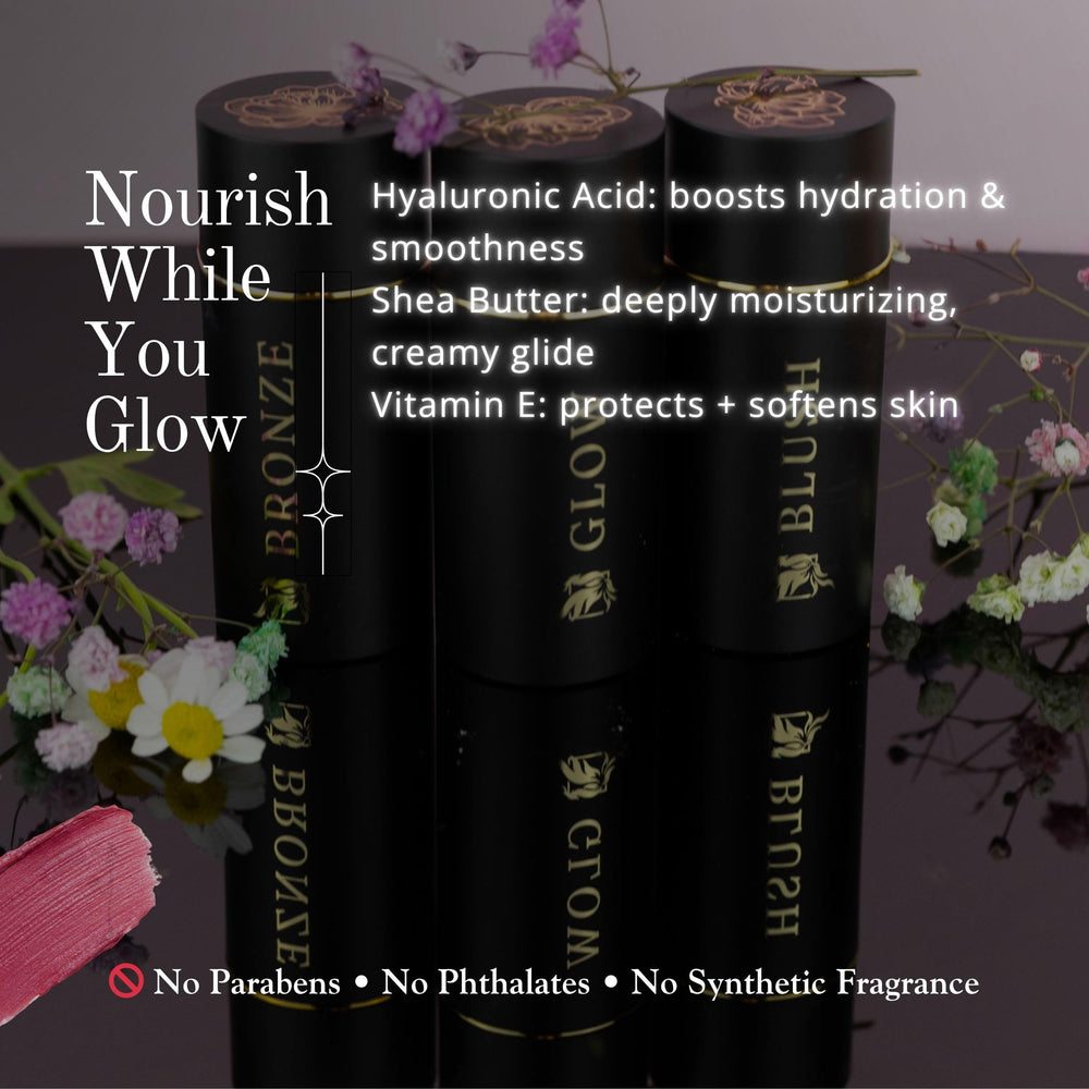 Phoenix Beauty Celestial Glow highlighter for gentle radiance and glow.