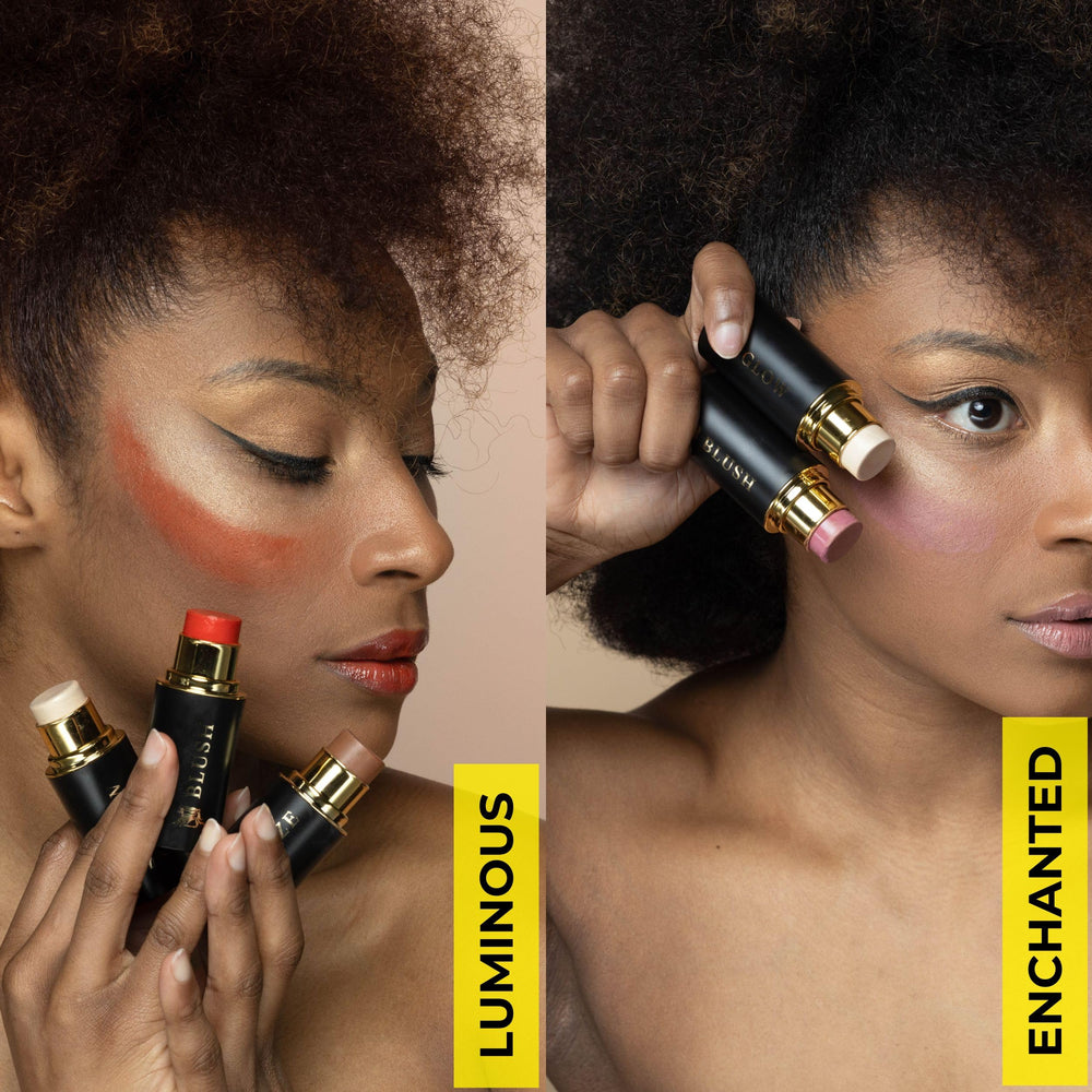 Phoenix Beauty formula with shea butter nourishes skin while contouring.