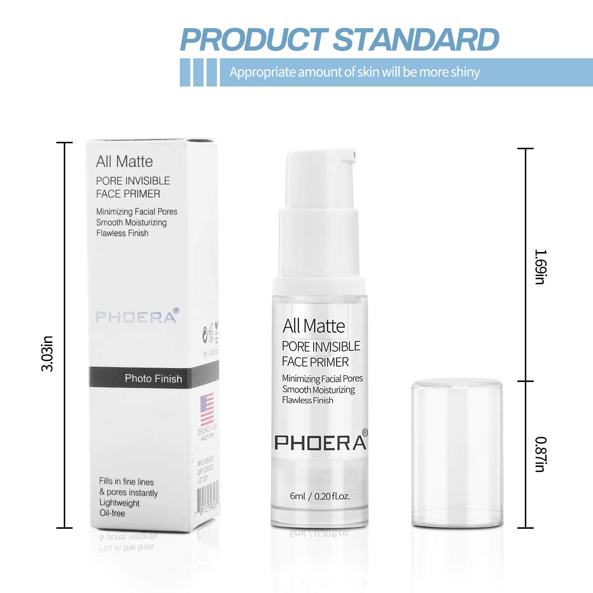 Phoera Primer pre-makeup base helps even foundation application.