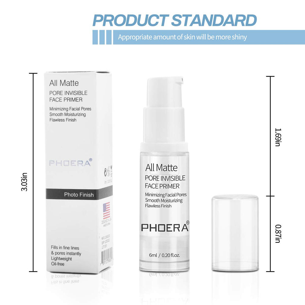 Phoera Primer pre-makeup base helps even foundation application.
