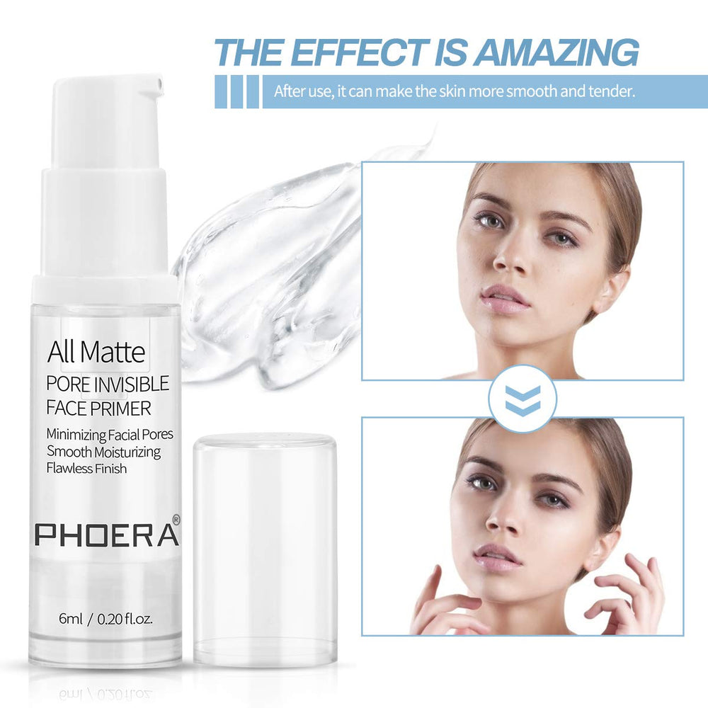 Phoera Primer silicone gel base shown for lightweight hydration.