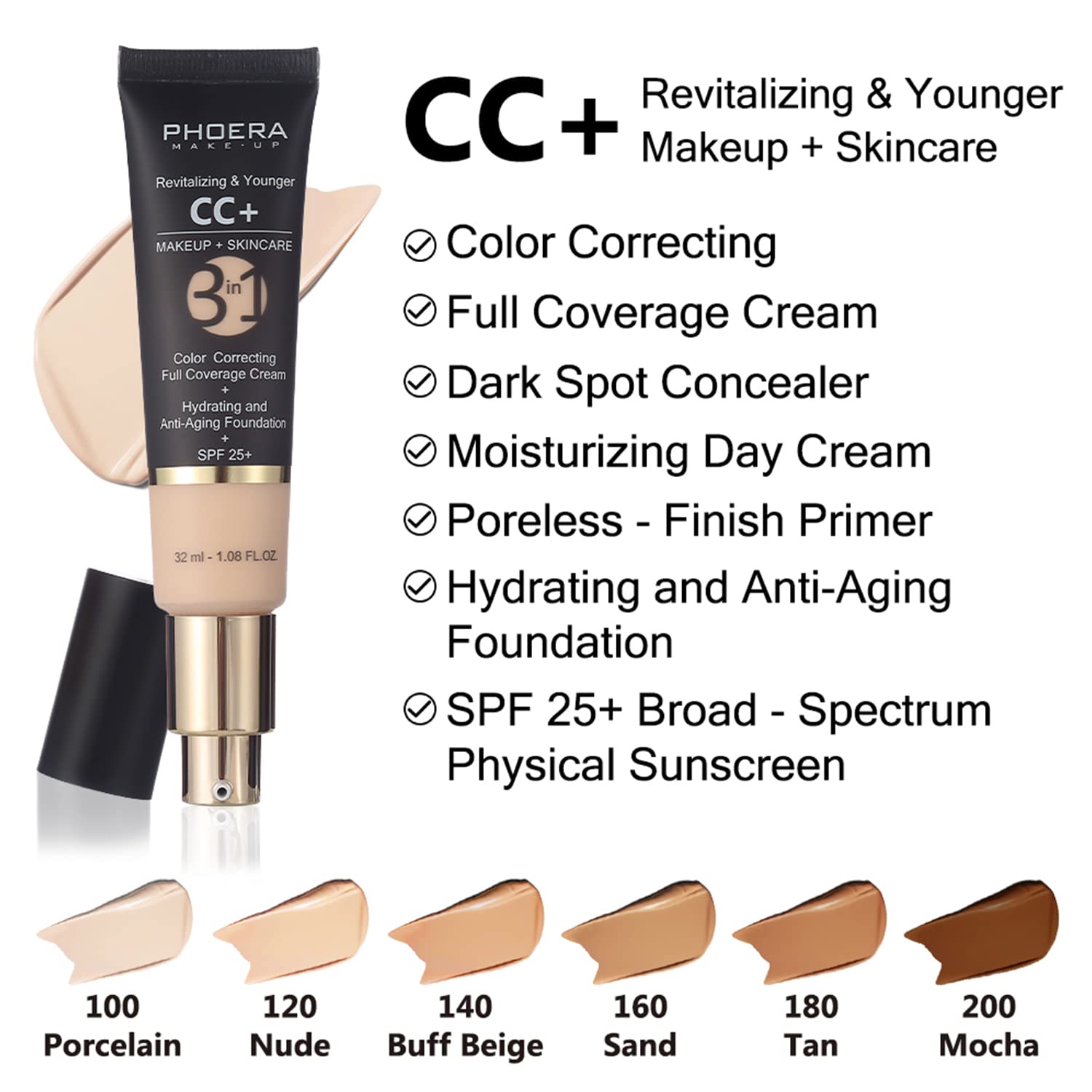 Phoera Face Primer tube close-up highlighting hydrating, pore-smoothing base