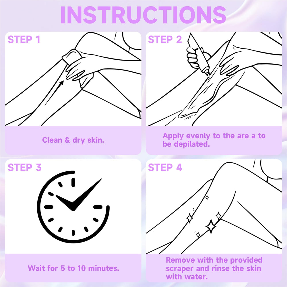 PHOFAY applications on arms and legs, suitable for underarms and bikini lines.
