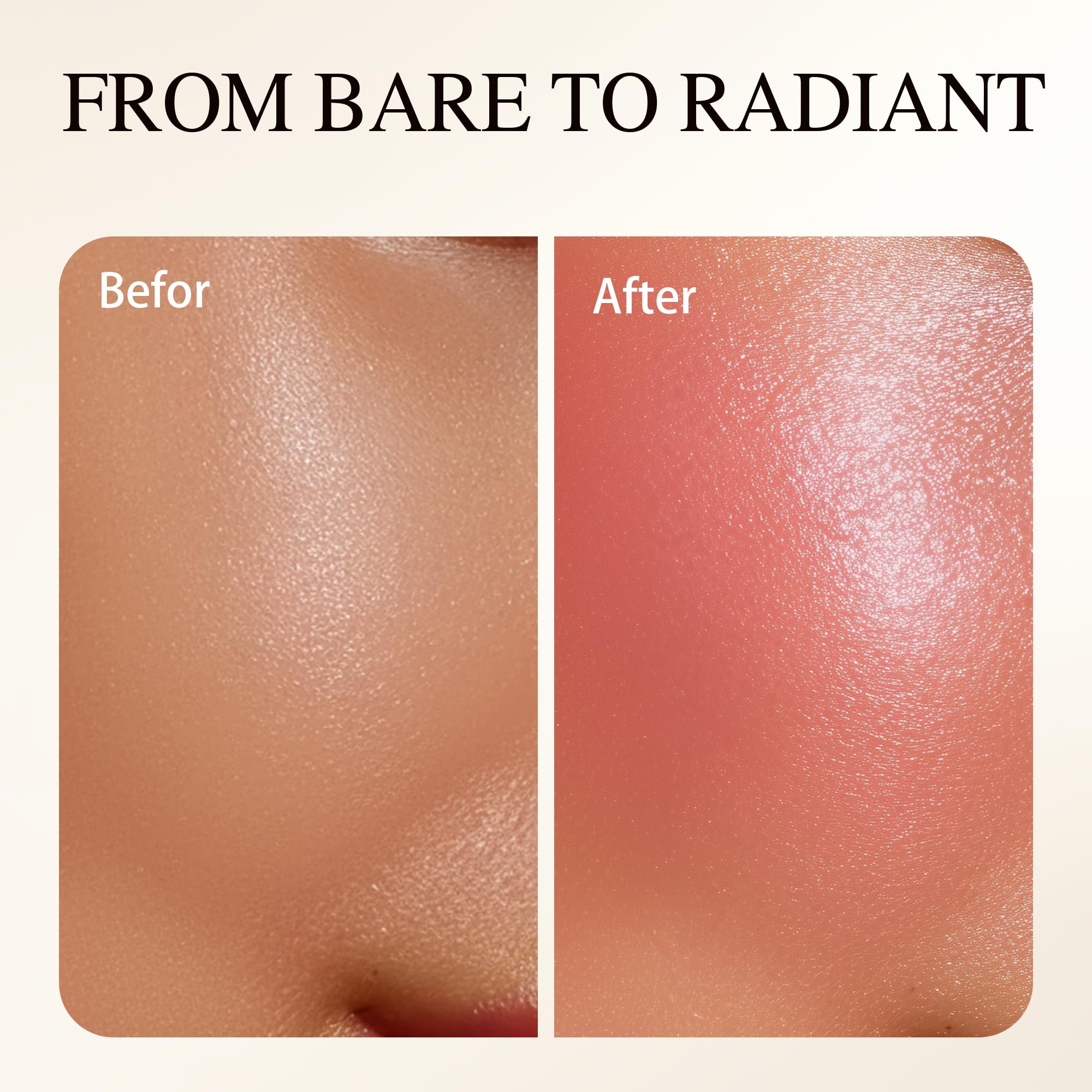 PHOFAY Luminous blush offers rich color payoff with easy layering.