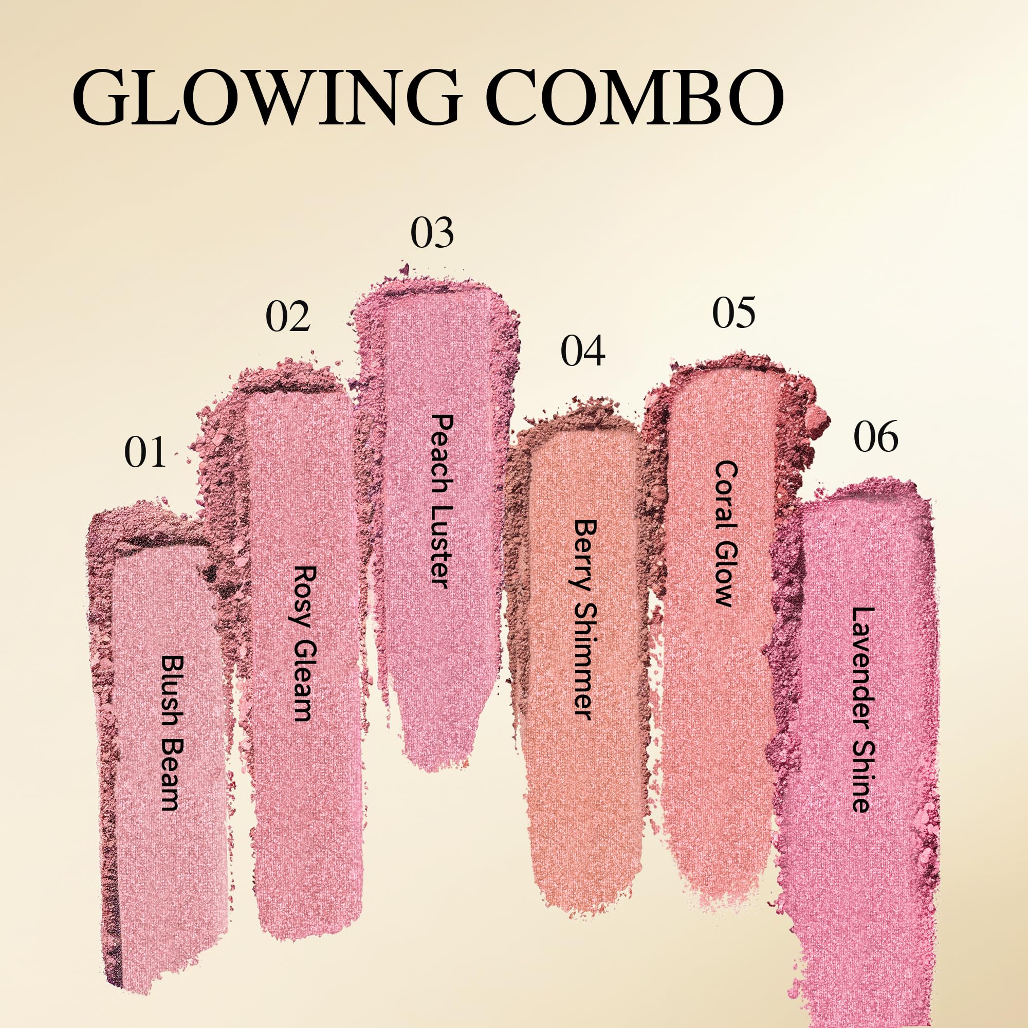 PHOFAY Luminous Blush Powder – Ultra-Fine, Multi-Use Formula with Long-Lasting Glow (05#)