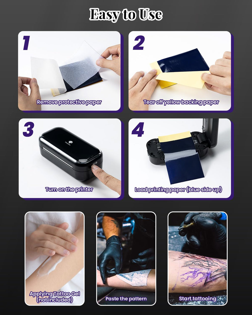 Phomemo TP31 complete portable tattoo machine for versatile artists.